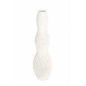 Vaza flori ceramica bej Svenna 10.5x32.5 cm