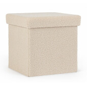 Taburet textil bej Joris 38x38x38 cm