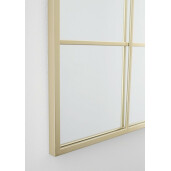 Oglinda perete otel auriu Window 125x2.5x50 cm