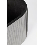 Banca catifea gri Jocelyn 76x38x38 cm