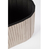 Banca catifea bej Jocelyn 76x38x38 cm
