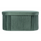 Banca catifea verde Jocelyn 76x38x38 cm