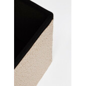 Banca textil bej Joris 76x38x38 cm