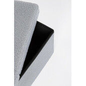 Banca textil gri Joris 76x38x38 cm