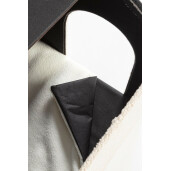 Casuta animale mdf textil maro bej 58x41x40 cm