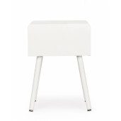 Noptiera lemn alb natur Charley 40x30x57 cm