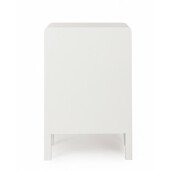 Comoda 2 sertare lemn alb natur Charley 40x30x60 cm