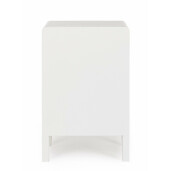 Comoda 3 sertare lemn alb natur Charley 40x30x62 cm