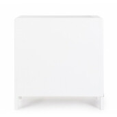 Comoda 3 sertare lemn alb natur Charley 80x40x82 cm