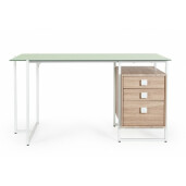 Birou sticla mdf otel Thomas 142x69x76 cm