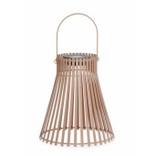 Set 4 lampi solare otel caramiziu 24x26-38 cm
