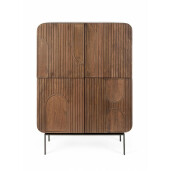 Comoda 4 usi lemn mango maro Orissa 90x42x120 cm
