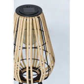 Set 4 lampi solare negru natur Kiki 20x52.5 cm