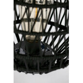 Lampa solara otel negru Nikhita 21.5x28.5-44 cm