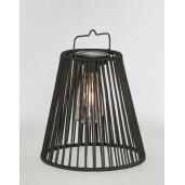 Lampa solara neagra Nikhita 21.5x22-26.5 cm