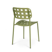 Set 4 scaune gradina otel verde Clover 52x40x80h