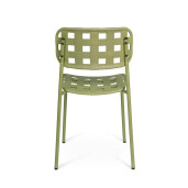 Set 4 scaune gradina otel verde Clover 52x40x80h