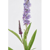 Set 24 flori artificiale verzi mov 12x5x76 cm