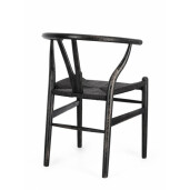 Set 2 scaune negru Artemia 50x49.5x77 cm