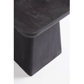 Set 2 masute lemn mango negru Fuji 60x60x40 cm, 40x40x50 cm
