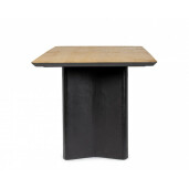 Masa mdf natur negru Stanwood 190x90x77 cm