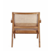 Fotoliu lemn rattan maro Galia 61x68.5x74 cm