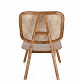 Fotoliu lemn rattan maro Yves 67x80x91.5 cm