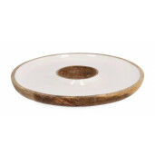 Platou lemn Knossos 39x4 cm