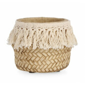 Set 8 ghivece flori ciment natur Paraguay II 10x8 cm