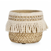 Set 8 ghivece flori ciment natur Paraguay 10x8 cm