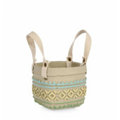 Set 12 ghivece flori ciment 15.5x15x13.5 cm