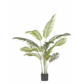 Planta artificiala verde in ghiveci 14 frunze 90x120 cm