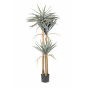 Planta artificiala Yucca 120 frunze 80x75x152 cm