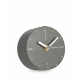 Ceas masa plastic gri antracit Ticking 10x6 cm