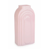 Set 6 vaze flori sticla roz Frey 13x9.5x26.5 cm