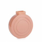 Set 12 vaze flori sticla roz somon Frey 15.5x6x16.5 cm