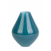 Vaza flori sticla albastra Klair 17.5x21.5 cm