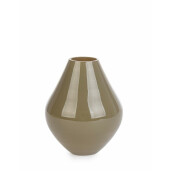 Vaza flori sticla verde maslin Klair 12x14.5 cm