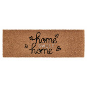 Covoras intrare casa natur negru alb Home 25x75x1.5 cm