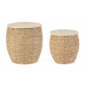 Set 2 cosuri depozitare natur Shakir 30x32 cm, 42x41 cm