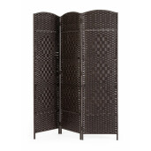 Paravan bambus hartie neagra Shana 150x6x180 cm