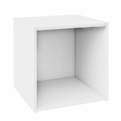 Raft pardoseala mdf alb 35x35x35 cm