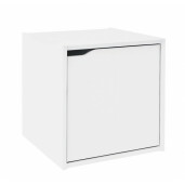 Raft pardoseala cu usa mdf alb 35x35x35 cm