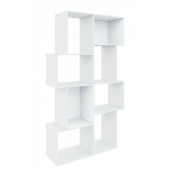 Biblioteca mdf alb Arctic 104.7x35x182 cm