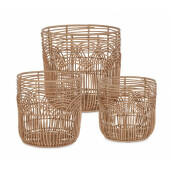Set 3 cosuri natur Sherley 30x30 cm, 35x35 cm, 40x40 cm