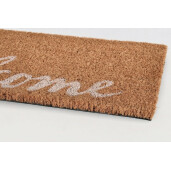 Covoras intrare casa natur negru alb Welcome 25x75x1.5 cm