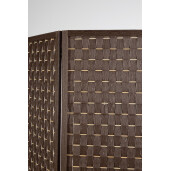Paravan decorativ bambus hartie maro Jorah 135x6x180 cm