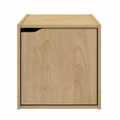 Raft pardoseala cu usa mdf natur 35x35x35 cm
