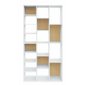 Biblioteca mdf alb natur Arctic 92x30x178 cm