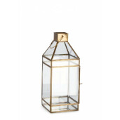 Set 2 felinare metal auriu Siwan 16x16x42 cm